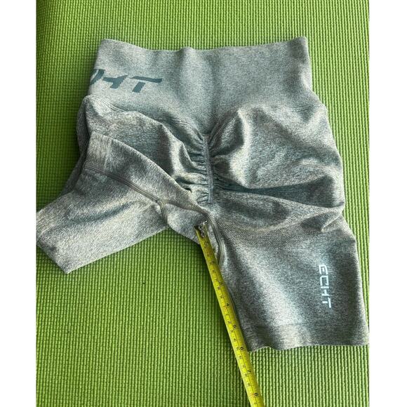 ECHT Arise Scrunch Green Legging Athletic Shorts Size Medium Gym Wear - Picture 6 of 10
